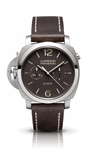 Panerai Luminor 1950 Chrono Monopulsante Left-Handed 8 Days Titanio PAM00345 Panerai Luminor 1950 Chrono Monopulsante Left-Handed 8 Days Titanio PAM00345
