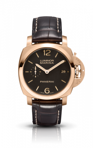 Panerai Luminor 1950 Marina 42 3 Days Automatic Red Gold / Brown PAM00393 Panerai Luminor 1950 Marina 42 3 Days Automatic Red Gold / Brown PAM00393