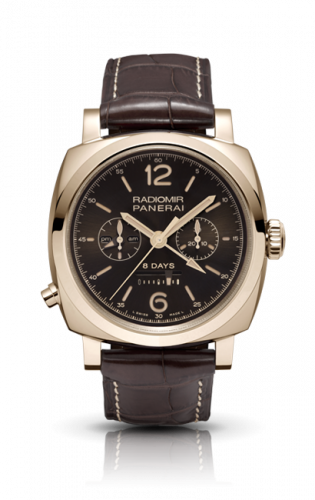 Panerai Radiomir 1940 Chrono Monopulsante Left-Handed 8 Days Oro Rosso PAM00502 Panerai Radiomir 1940 Chrono Monopulsante Left-Handed 8 Days Oro Rosso PAM00502