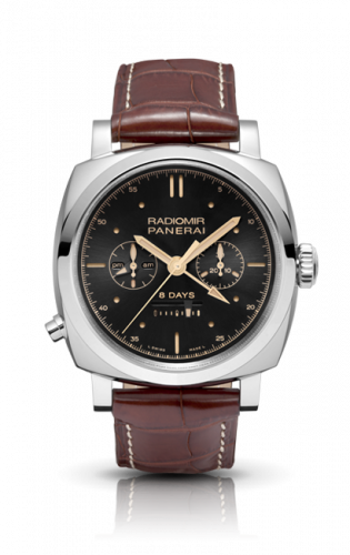 Panerai Radiomir 1940 Chrono Monopulsante Left-Handed 8 Days Oro Bianco PAM00503 Panerai Radiomir 1940 Chrono Monopulsante Left-Handed 8 Days Oro Bianco PAM00503