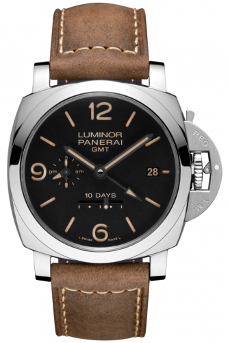 Panerai Luminor 1950 44 10 Days GMT Automatic Stainless Steel / Black PAM00533 Panerai Luminor 1950 44 10 Days GMT Automatic Stainless Steel / Black PAM00533
