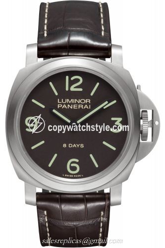 Panerai Luminor Base 44 8 Days Titanium / Brown PAM00562