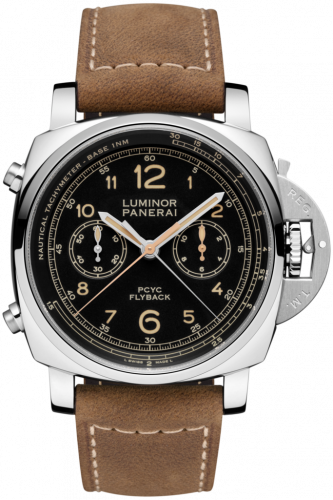 Panerai Luminor 1950 44 PCYC Chrono Flyback Automatic Stainless Steel / Black PAM00653 Panerai Luminor 1950 44 PCYC Chrono Flyback Automatic Stainless Steel / Black PAM00653