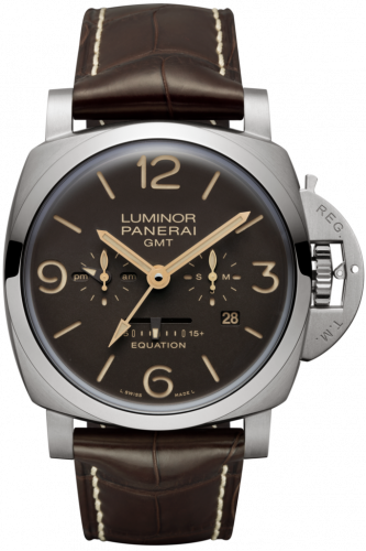 Panerai Luminor 1950 47 Equation Of Time 8 Days Titanium / Brown PAM00656 Panerai Luminor 1950 47 Equation Of Time 8 Days Titanium / Brown PAM00656
