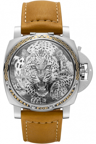Panerai Luminor 1950 3 Days Automatic Acciaio Sealand for Purdey Leopard PAM00854 Panerai Luminor 1950 3 Days Automatic Acciaio Sealand for Purdey Leopard PAM00854
