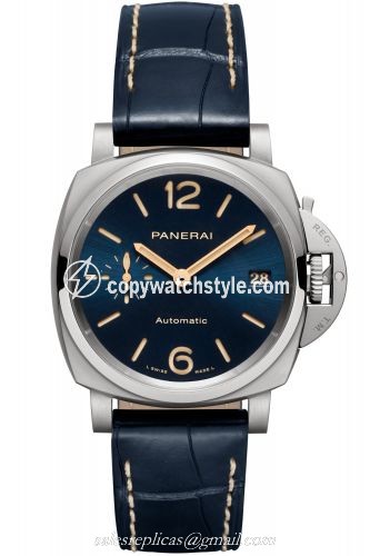 Panerai Luminor Due 38 Automatic Stainless Titanium / Blue PAM00926 Panerai Luminor Due 38 Automatic Stainless Titanium / Blue PAM00926