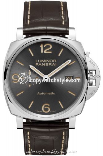 Panerai Luminor Due 45 3 Days Automatic Date Stainless Steel / Grey PAM00943 Panerai Luminor Due 45 3 Days Automatic Date Stainless Steel / Grey PAM00943