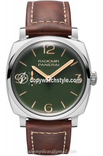 Panerai Radiomir 1940 45 3 Days Automatic Stainless Steel / Military Green PAM00995