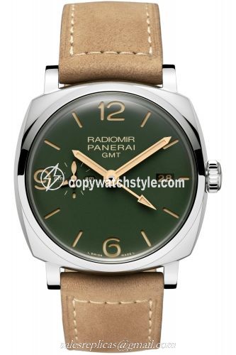 Panerai Radiomir 1940 45 3 Days GMT Automatic Stainless Steel Military Green PAM00998 Panerai Radiomir 1940 45 3 Days GMT Automatic Stainless Steel Military Green PAM00998