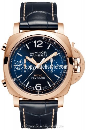 Panerai Luminor 1950 44 PCYC Chrono Flyback Automatic Red Gold / Blue PAM01020 Panerai Luminor 1950 44 PCYC Chrono Flyback Automatic Red Gold / Blue PAM01020
