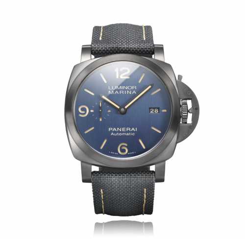 Panerai Luminor 1950 44 3 Days Automatic Titanium DLC / Blue / Bucherer Blue PAM01021