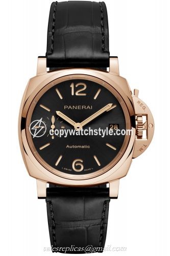 Panerai Luminor Due 38 Automatic Red Gold / Black PAM01029 Panerai Luminor Due 38 Automatic Red Gold / Black PAM01029