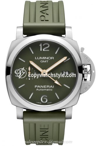 Panerai Luminor 1950 44 3 Days GMT Automatic Stainless Steel / Mahendra Singh Dhoni PAM01056