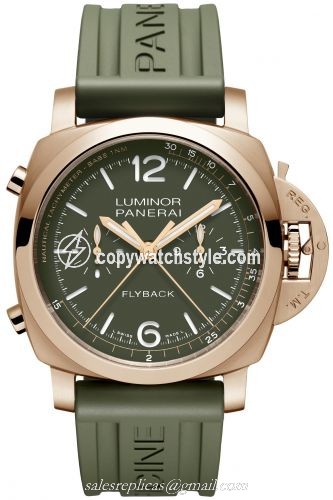 Panerai Luminor 1950 44 Chrono Flyback Automatic Goldtech / Mahendra Singh Dhoni PAM01057 Panerai Luminor 1950 44 Chrono Flyback Automatic Goldtech / Mahendra Singh Dhoni PAM01057
