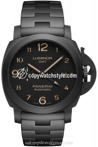 Panerai Luminor 1950 44 3 Days GMT Automatic Ceramic / Tuttonero PAM01438 Panerai Luminor 1950 44 3 Days GMT Automatic Ceramic / Tuttonero PAM01438