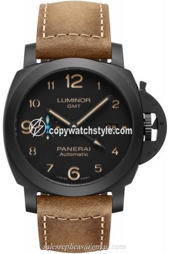 Panerai Luminor 1950 44 3 Days GMT Automatic Ceramic / Black / Dirty Dial PAM01441 Panerai Luminor 1950 44 3 Days GMT Automatic Ceramic / Black / Dirty Dial PAM01441