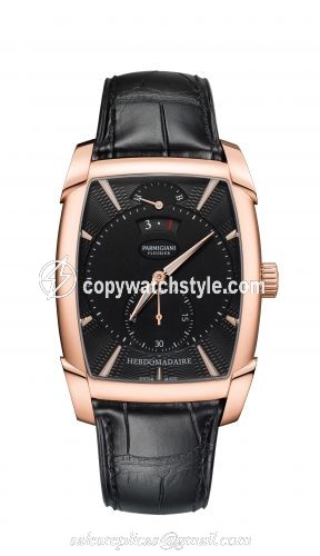 Parmigiani Fleurier Kalpa Hebdomadaire Rose Gold / Black / Alligator PFC101-1001400-HA1442