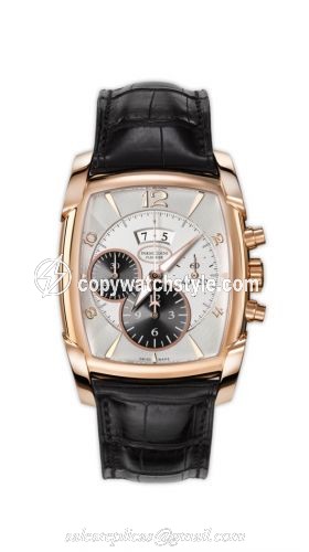 Parmigiani Fleurier Kalpagraphe Rose Gold / Silver / Alligator PFC128-1000100-HA1441 Parmigiani Fleurier Kalpagraphe Rose Gold / Silver / Alligator PFC128-1000100-HA1441