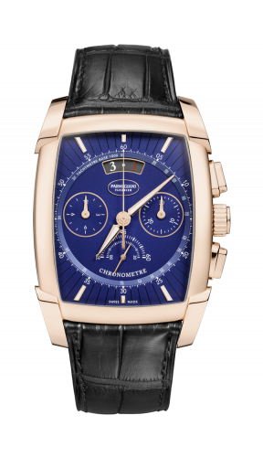 Parmigiani Fleurier Kalpagraphe Chronometre Rose Gold / Blue / Alligator PFC193-1002500-XA1442