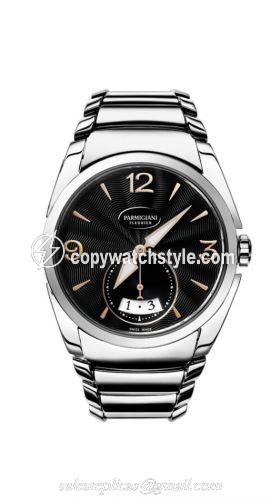 Parmigiani Fleurier Tonda Metropolitaine Stainless Steel / Black / Bracelet PFC273-0001400-B00002 Parmigiani Fleurier Tonda Metropolitaine Stainless Steel / Black / Bracelet PFC273-0001400-B00002