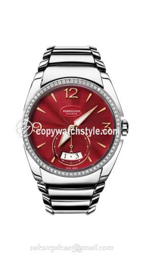 Parmigiani Fleurier Tonda Metropolitaine Stainless Steel / Amarante / Diamond / Bracelet PFC273-0060900-B00002