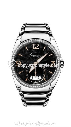 Parmigiani Fleurier Tonda Metropolitaine Stainless Steel / Black / Diamond / Bracelet PFC273-0061400-B00002 Parmigiani Fleurier Tonda Metropolitaine Stainless Steel / Black / Diamond / Bracelet PFC273-0061400-B00002