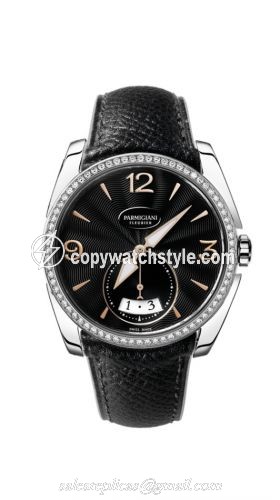 Parmigiani Fleurier Tonda Metropolitaine Stainless Steel / Black / Diamond PFC273-0061400-HE1421