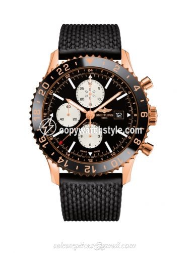 Breitling Chronoliner Red Gold / Black / Rubber R2431212.BE83.256S Breitling Chronoliner Red Gold / Black / Rubber R2431212.BE83.256S