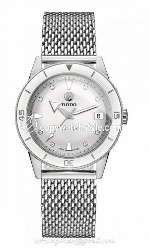Rado HyperChrome Captain Cook 37 White / Mesh R32500703 Rado HyperChrome Captain Cook 37 White / Mesh R32500703
