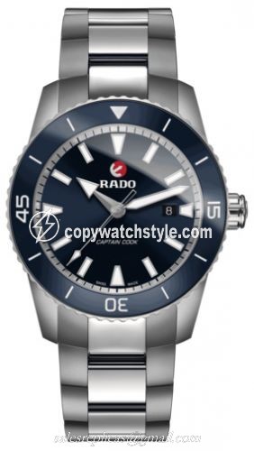 Rado HyperChrome Captain Cook 45 Titanium / Blue / Bracelet R32501203 Rado HyperChrome Captain Cook 45 Titanium / Blue / Bracelet R32501203