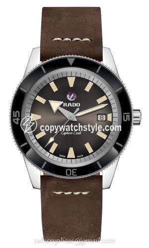 Rado HyperChrome Captain Cook 42 Stainless Steel / Brown / Calf R32505305 Rado HyperChrome Captain Cook 42 Stainless Steel / Brown / Calf R32505305