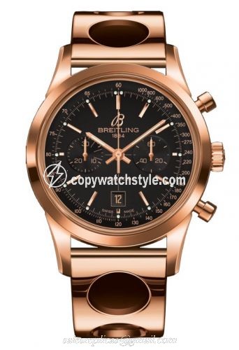 Breitling Transocean Chronograph 38 Gold / Black / Racer R4131012.BC07.223R Breitling Transocean Chronograph 38 Gold / Black / Racer R4131012.BC07.223R