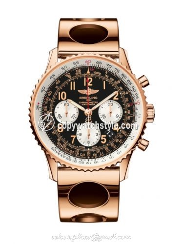 Breitling Navitimer 01 43 Red Gold / Black Arabic / Air Racer RB012012/BB07/220R Breitling Navitimer 01 43 Red Gold / Black Arabic / Air Racer RB012012/BB07/220R