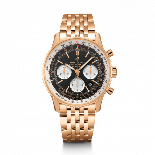 Breitling Navitimer 1 B01 Chronograph 43 Red Gold / Black / Bracelet RB0121211B1R1 Breitling Navitimer 1 B01 Chronograph 43 Red Gold / Black / Bracelet RB0121211B1R1