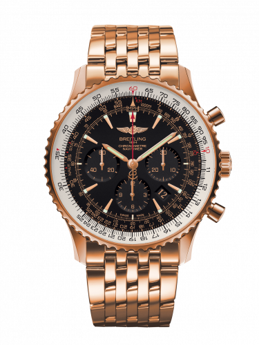 Breitling Navitimer 01 46 Red Gold / Black / Bracelet RB0127E6/BF16/443R Breitling Navitimer 01 46 Red Gold / Black / Bracelet RB0127E6/BF16/443R