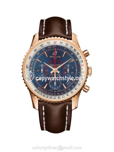 Breitling Montbrillant 01 Red Gold / Aurora Blue / Calf RB013012.C896.431X Breitling Montbrillant 01 Red Gold / Aurora Blue / Calf RB013012.C896.431X