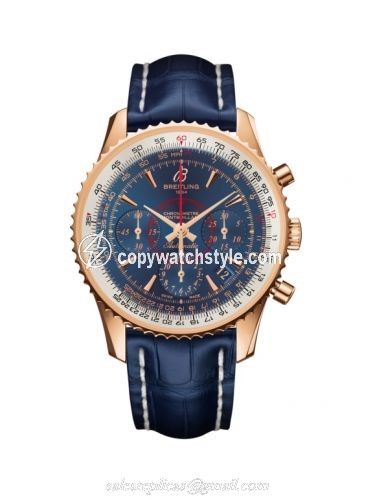 Breitling Montbrillant 01 Red Gold / Aurora Blue / Croco RB013012.C896.718P Breitling Montbrillant 01 Red Gold / Aurora Blue / Croco RB013012.C896.718P