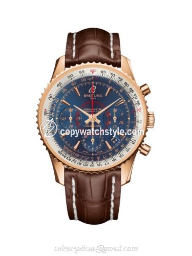 Breitling Montbrillant 01 Red Gold / Aurora Blue / Croco RB013012.C896.724P Breitling Montbrillant 01 Red Gold / Aurora Blue / Croco RB013012.C896.724P