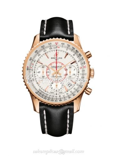 Breitling Montbrillant 01 Red Gold / Mercury Silver / Calf RB013012.G710.428X Breitling Montbrillant 01 Red Gold / Mercury Silver / Calf RB013012.G710.428X