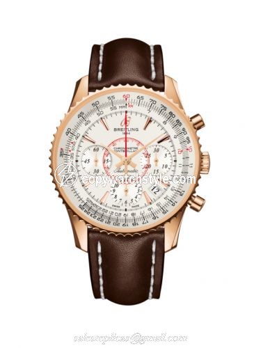 Breitling Montbrillant 01 Red Gold / Mercury Silver / Calf RB013012.G710.431X Breitling Montbrillant 01 Red Gold / Mercury Silver / Calf RB013012.G710.431X