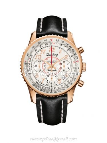 Breitling Montbrillant 01 Red Gold / Mercury Silver / Calf RB013012.G736.428X Breitling Montbrillant 01 Red Gold / Mercury Silver / Calf RB013012.G736.428X