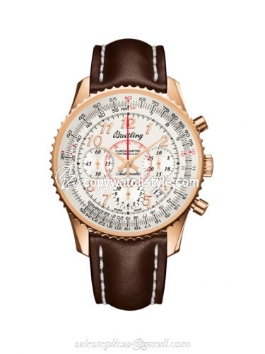 Breitling Montbrillant 01 Red Gold / Mercury Silver / Calf RB013012.G736.431X Breitling Montbrillant 01 Red Gold / Mercury Silver / Calf RB013012.G736.431X