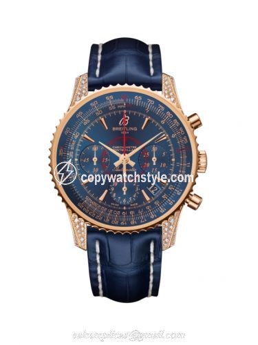 Breitling Montbrillant 01 Red Gold / Diamondworks / Aurora Blue / Croco RB013067.C896.718P Breitling Montbrillant 01 Red Gold / Diamondworks / Aurora Blue / Croco RB013067.C896.718P