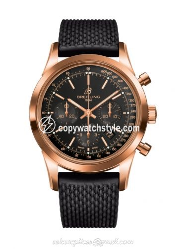 Breitling Transocean Chronograph Red Gold / Black / Rubber Aero Classic RB015212|BB16|279S Breitling Transocean Chronograph Red Gold / Black / Rubber Aero Classic RB015212|BB16|279S