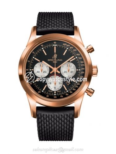 Breitling Transocean Chronograph Red Gold / Reverse Panda / Rubber Aero Classic RB015212.BF15.737P Breitling Transocean Chronograph Red Gold / Reverse Panda / Rubber Aero Classic RB015212.BF15.737P