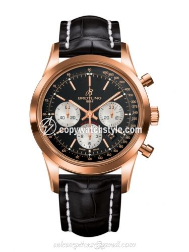 Breitling Transocean Chronograph Red Gold / Reverse Panda / Croco RB015212.BF15.743P Breitling Transocean Chronograph Red Gold / Reverse Panda / Croco RB015212.BF15.743P