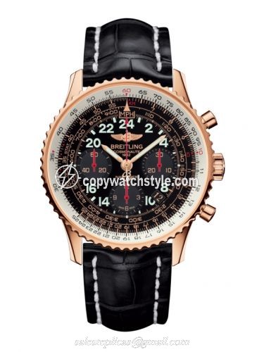 Breitling Cosmonaute Red Gold / Black / Croco RB0210B5.BC19.743P Breitling Cosmonaute Red Gold / Black / Croco RB0210B5.BC19.743P
