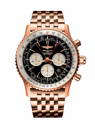 Breitling Navitimer Rattrapante Red Gold / Black / Bracelet RB031121/BG11/443R