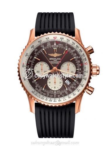 Breitling Navitimer Rattrapante Red Gold / Panamerican Bronze / Rubber RB031121.Q619.252S Breitling Navitimer Rattrapante Red Gold / Panamerican Bronze / Rubber RB031121.Q619.252S