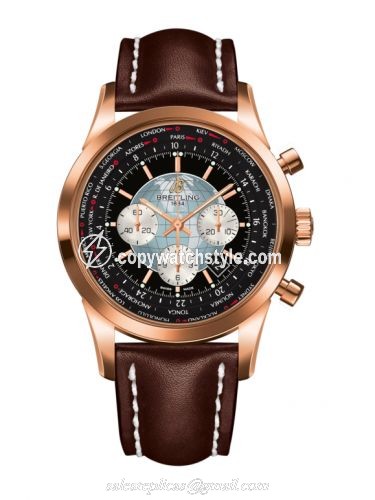 Breitling Transocean Chronograph Unitime Red Gold / Black / Calf RB0510U4.BB63.443X Breitling Transocean Chronograph Unitime Red Gold / Black / Calf RB0510U4.BB63.443X